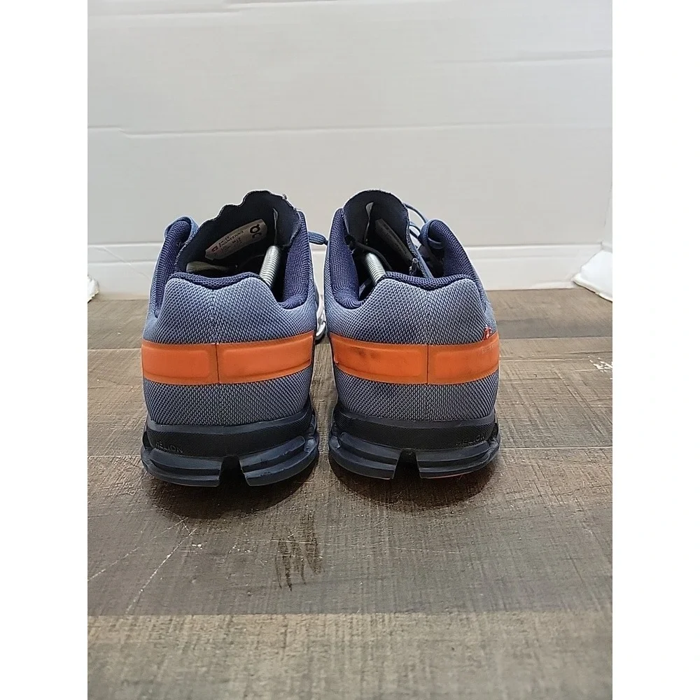 On Cloud Flow Shoes Mens 12 Blue Orange Running Gorpcore Sneaker 35.99237
